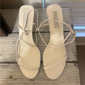 Tony Bianco Cream Strappy Sandals